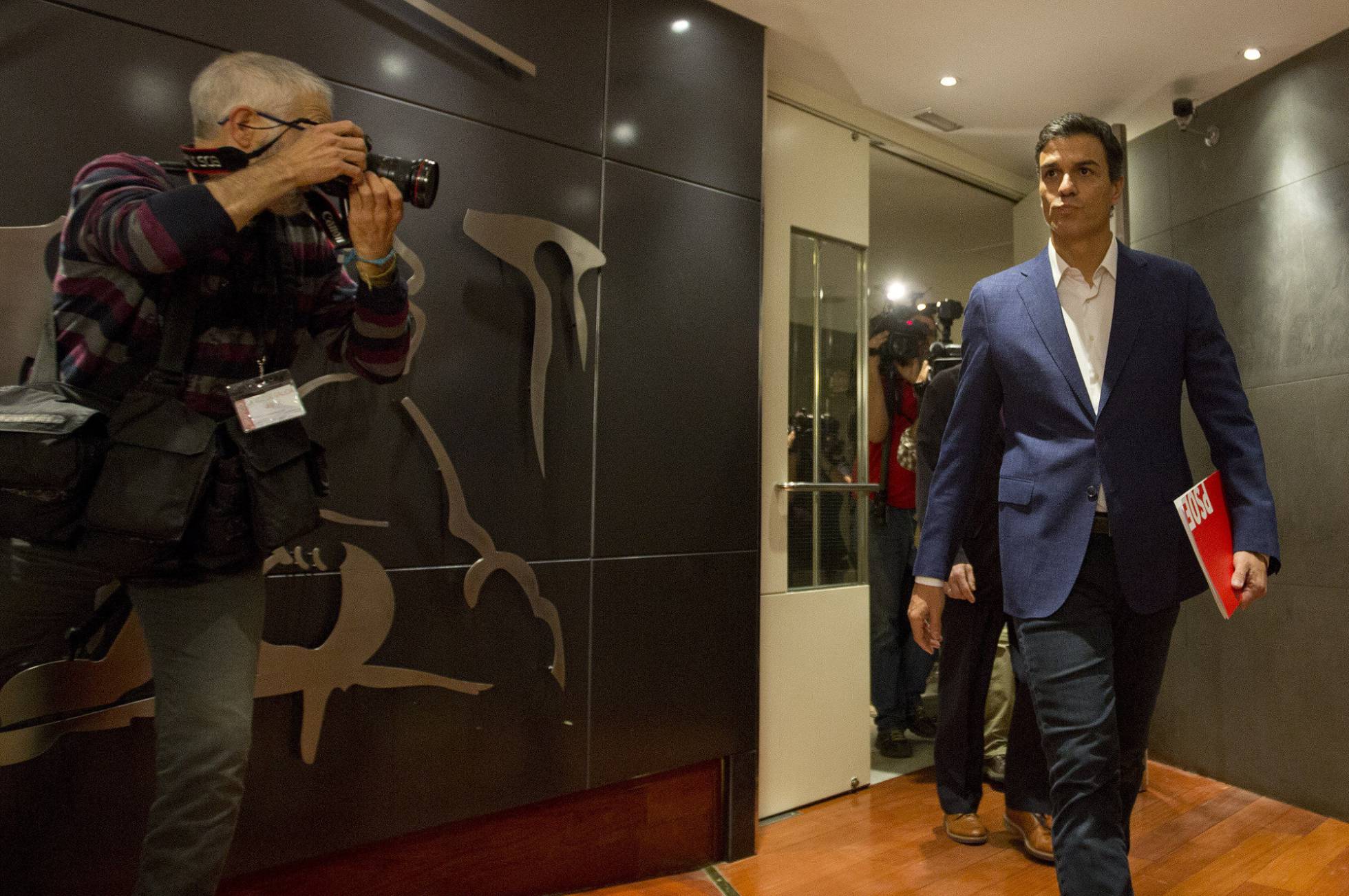 Pedro Sanchez el día de su renuncia como diputado. Pedro Sanchez el día de su renuncia como diputado.