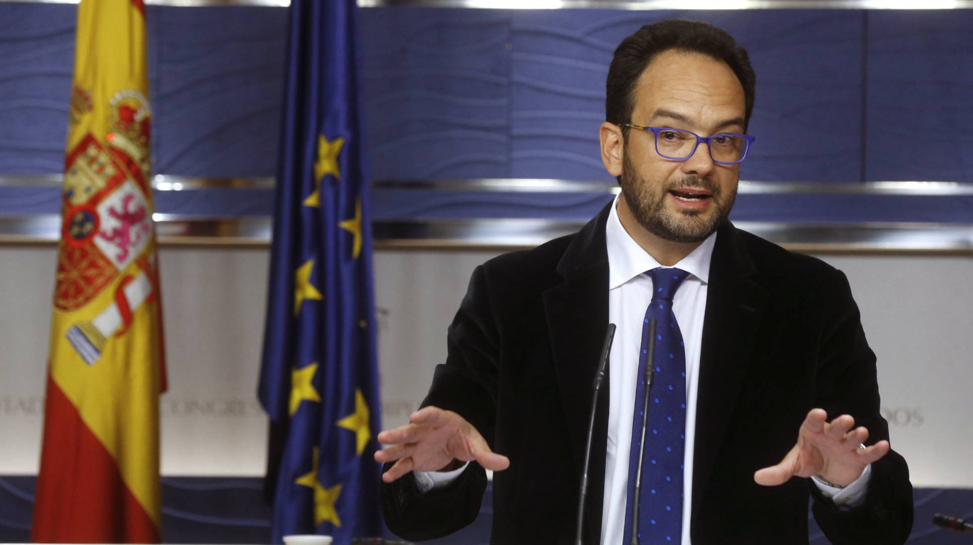 El portavoz del PSOE, Antonio Hernando. El portavoz del PSOE, Antonio Hernando.