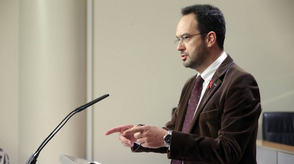 El portavoz socialista, Antonio Hernando.