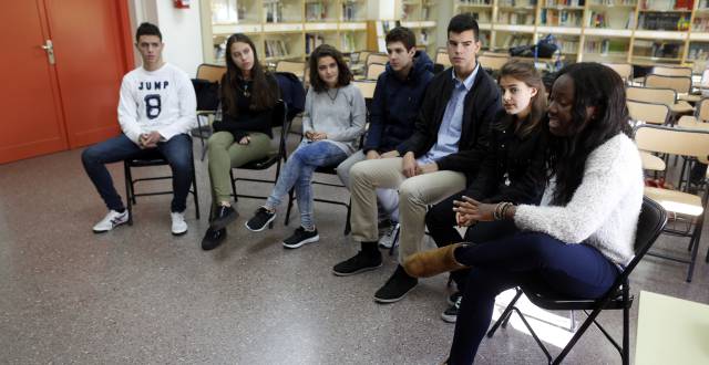 Grupo de mediadores contra el acoso escolar.
