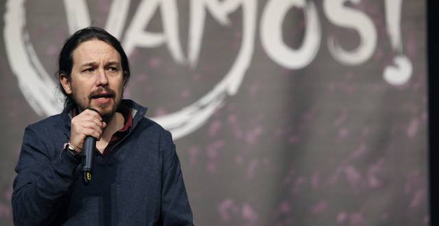 El l&iacute;der de Podemos, Pablo Iglesias. 