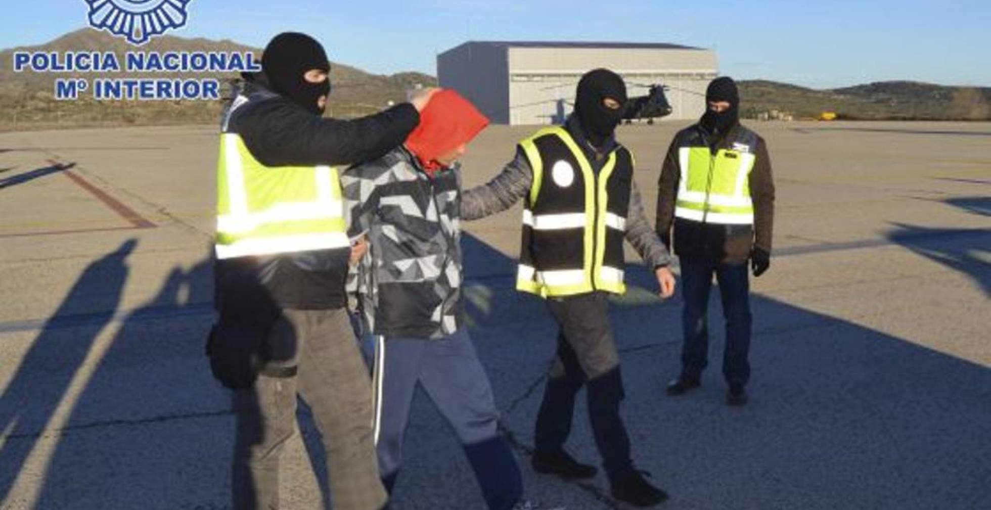 Uno de los detenidos por la policía, en enero de 2015. Uno de los detenidos por la policía, en enero de 2015.