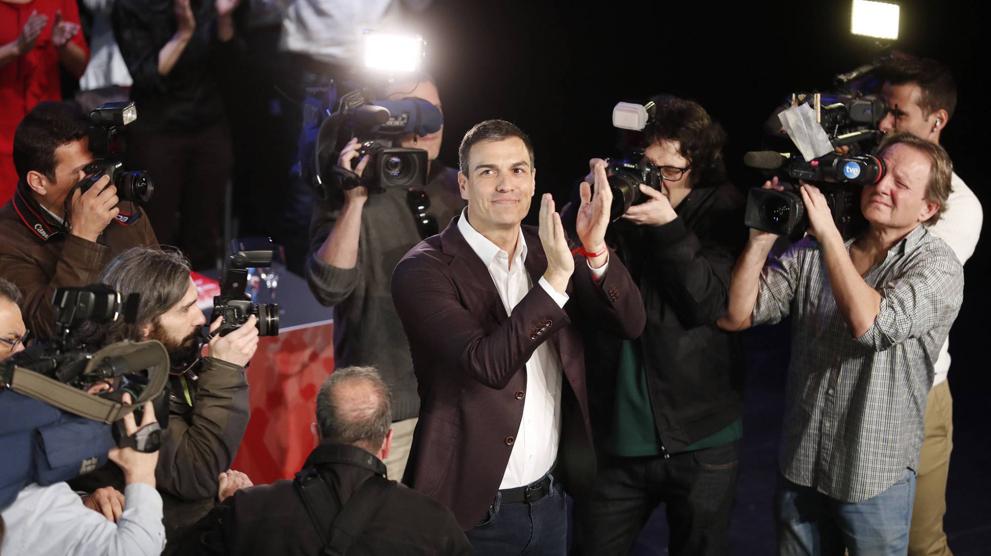 Pedro Sánchez, a su llegada al Circulo de Bellas Artes. Pedro Sánchez, a su llegada al Circulo de Bellas Artes.