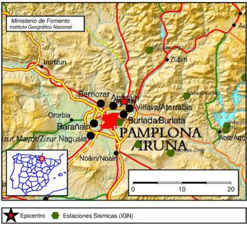 Terremoto Pamplona hoy