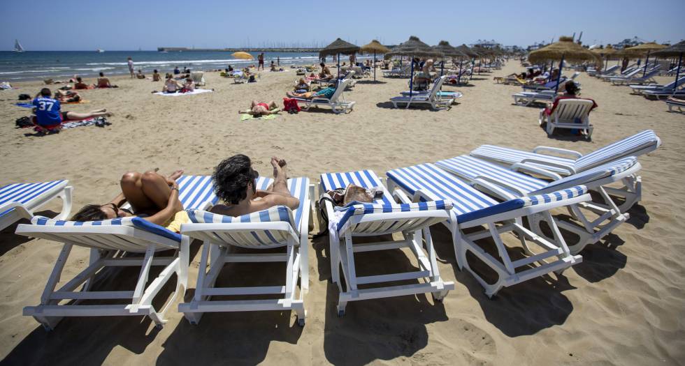 Imagen de una playa de Valencia. 