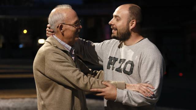 Ángel y Nacho Martín, padre e hijo.