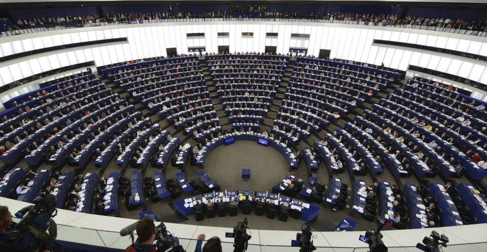 Sesión plenaria del Parlamento Europeo en Estrasburgo.