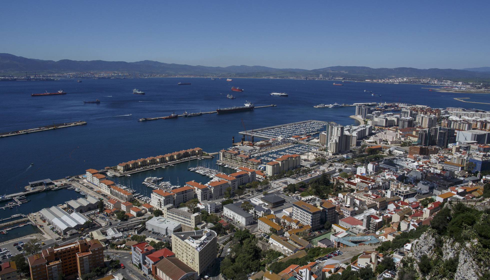 Vista general de Gibraltar, este martes.