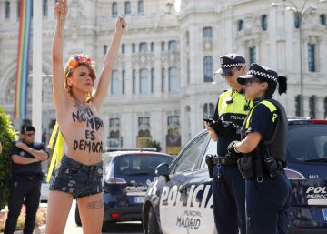 La Audiencia de Madrid absuelve a las activistas de Femen que boicotearon una marcha antiabortista La Audiencia de Madrid absuelve a las activistas de Femen que boicotearon una marcha antiabortista