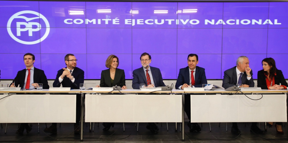 Comité Ejecutivo Nacional del Partido Popular en Génova.