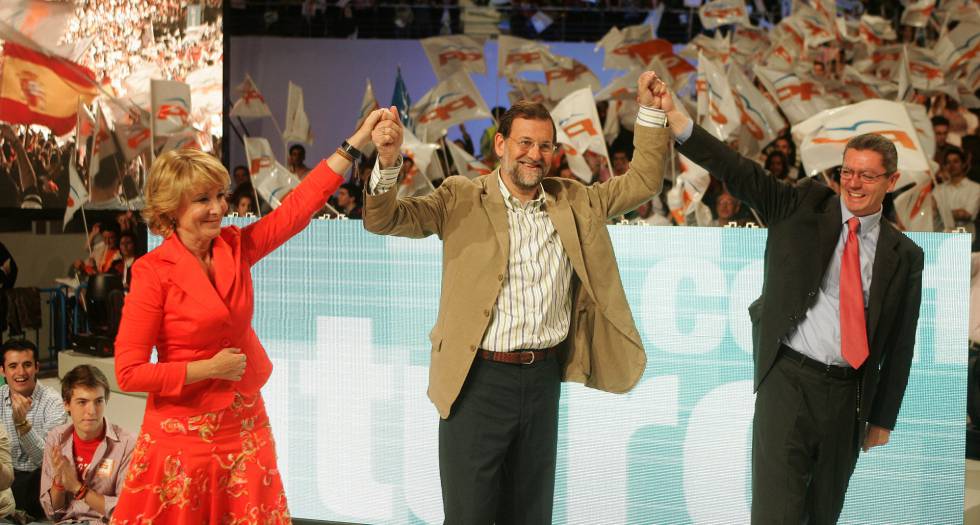 Mitin de cierre de campaña de 2007 del PP en el Palacio de los Deportes de Madrid.