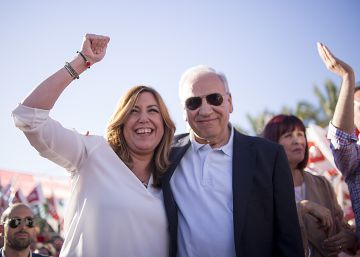 Susana Díaz y Pedro Sánchez se ofrecen a unir el partido Susana Díaz y Pedro Sánchez se ofrecen a unir el partido
