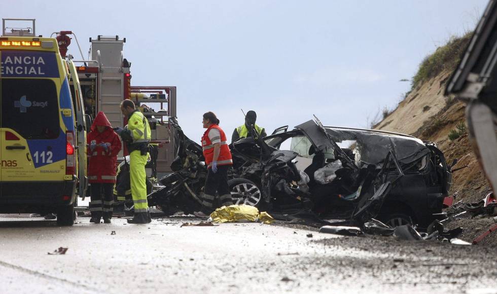 Un accidente de tráfico en el que dos personas perdieron la vida en la provincia de Soria en 2014.