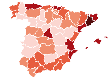 El mapa de los accidentes de bicicleta en las carreteras El mapa de los accidentes de bicicleta en las carreteras