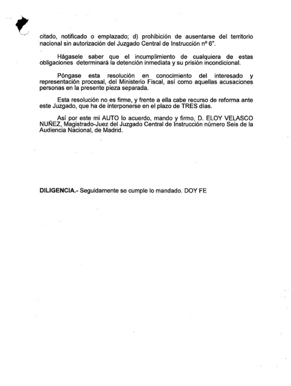 Granados niega su papel en Púnica y achaca al “aparato del Estado” su imputación