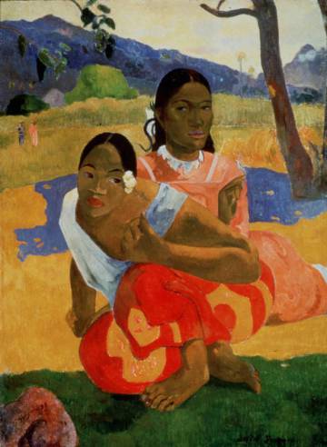 'Nafea Faa Ipoipo'. ('¿Cuándo te casas?'), pintado por Gauguin en 1892.