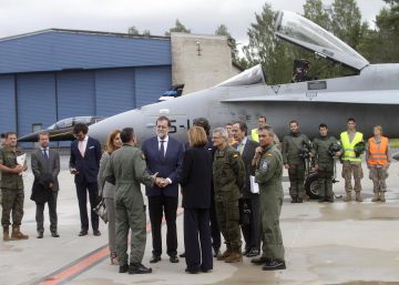 Rajoy defiende la seguridad de España desde la base más lejana en Estonia Rajoy defiende la seguridad de España desde la base más lejana en Estonia