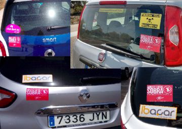 Arran marca 1.000 coches de alquiler en Mallorca con pegatinas contra el turismo Arran marca 1.000 coches de alquiler en Mallorca con pegatinas contra el turismo