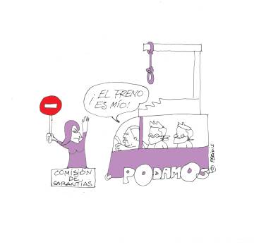 Podemos suspende por vía urgente y secreta a la presidenta de garantías