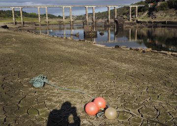 Estado en el que se encuentra el embalse de Portomarín, en Lugo.