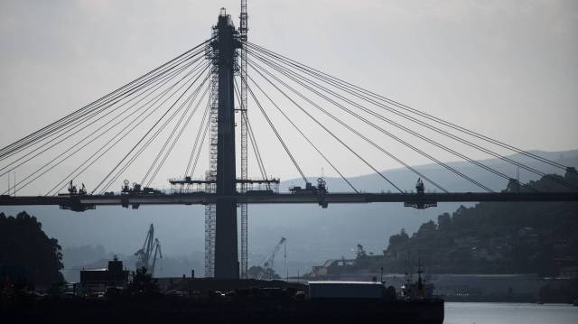 Obras del Puente de Rande.