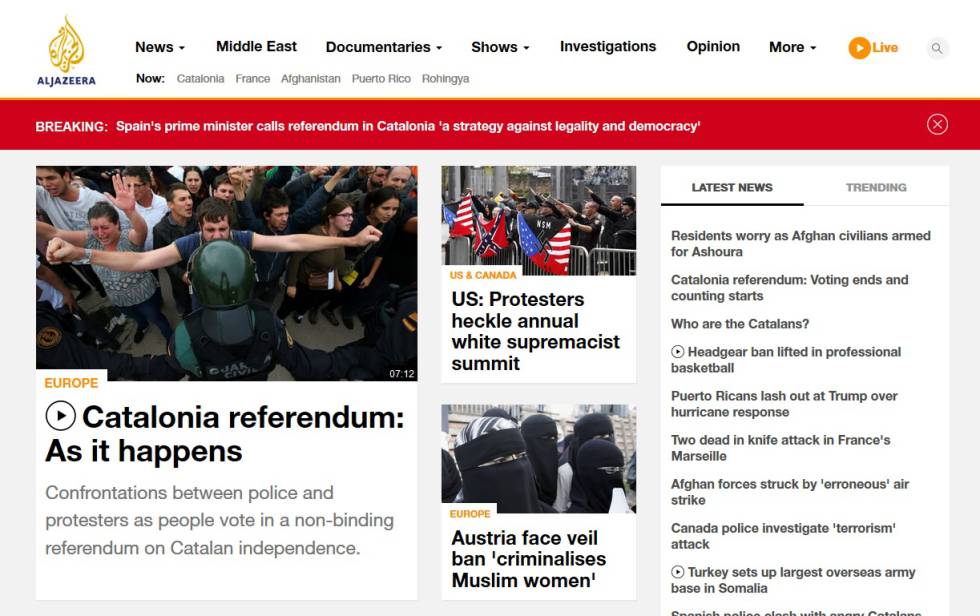 Las fotos de las cargas policiales ilustran la prensa internacional