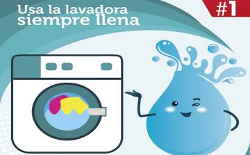 Uno de las recomendaciones de la campaña de Aeopas para ahorrar agua.