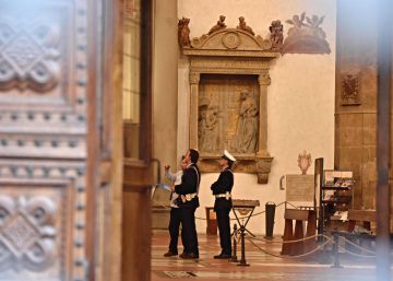 Mor un turista català a Florència en caure-li una pedra de la basílica de la Santa Croce