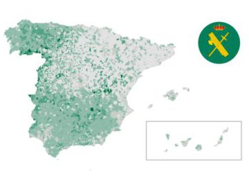 ¿De dónde son los guardias civiles?