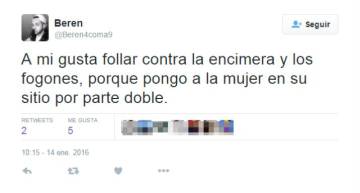 Condenado a dos años y medio de cárcel por tuitear mensajes machistas
