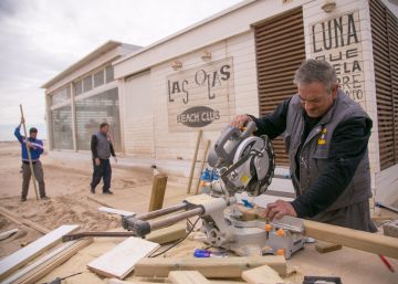 Reparar a contrarreloj lo que el mar y el viento se llevó