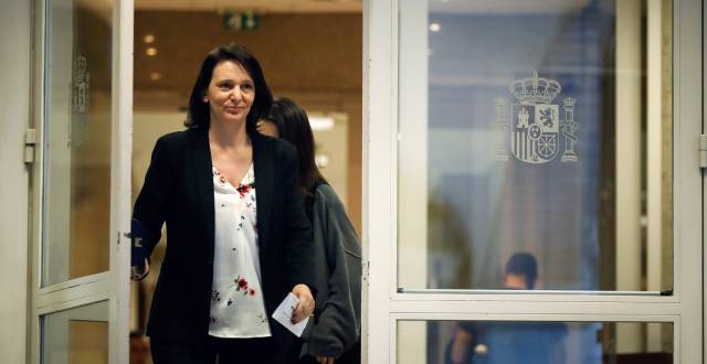 Carolina Bescansa, en el Congreso de los Diputados.