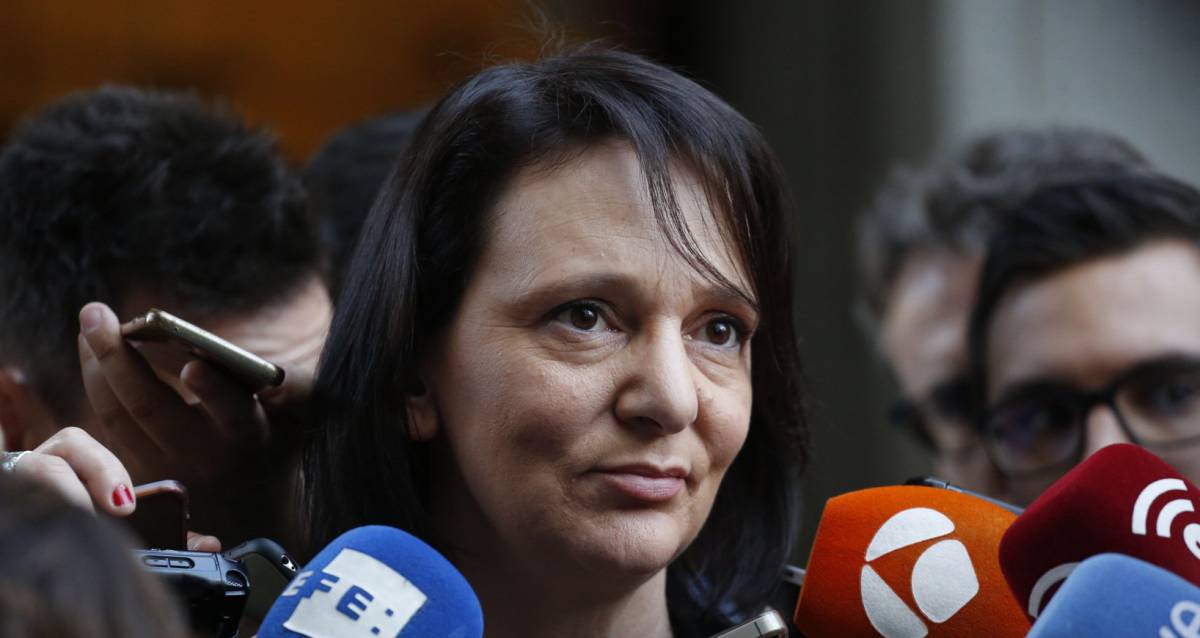 Carolina Bescansa, el miércoles de la semana pasada en el Congreso.