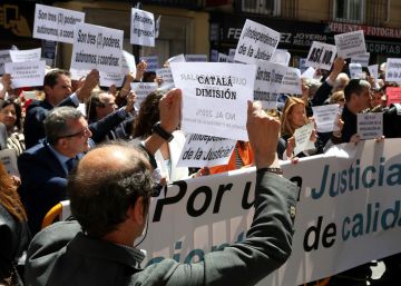 La huelga de jueces y fiscales alcanza una participación amplia