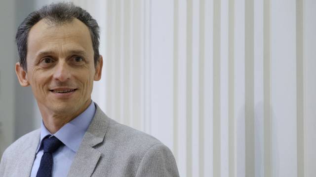Pedro Duque, en la Biblioteca Nacional, en Madrid.
