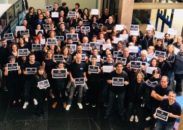La Televisión de Galicia también protesta en negro por la injerencia de la Xunta
