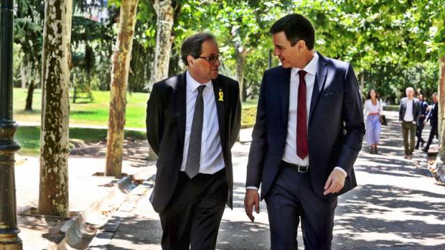 Reunión de Pedro Sánchez y Quim Torra en La Moncloa, últimas noticias en directo