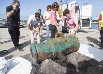 Encontrar un obús de 1801 mientras limpias el puerto