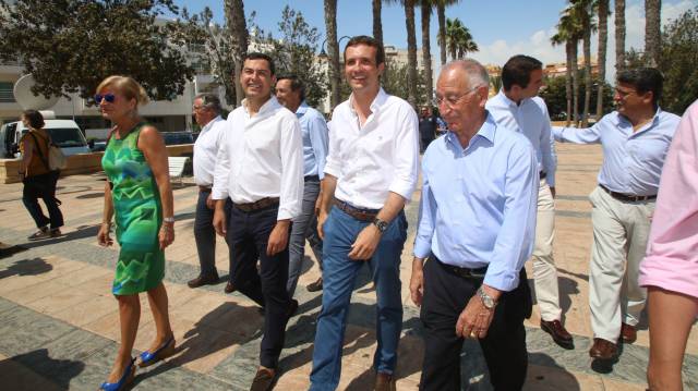 Casado, este jueves, en Roquetas de Mar.
