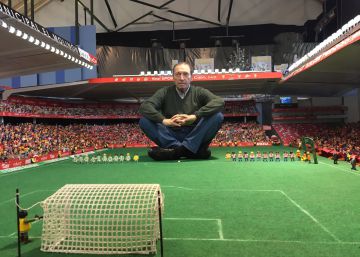 Se busca comprador para la maqueta de Playmobil gigante del estadio de fútbol más antiguo de España