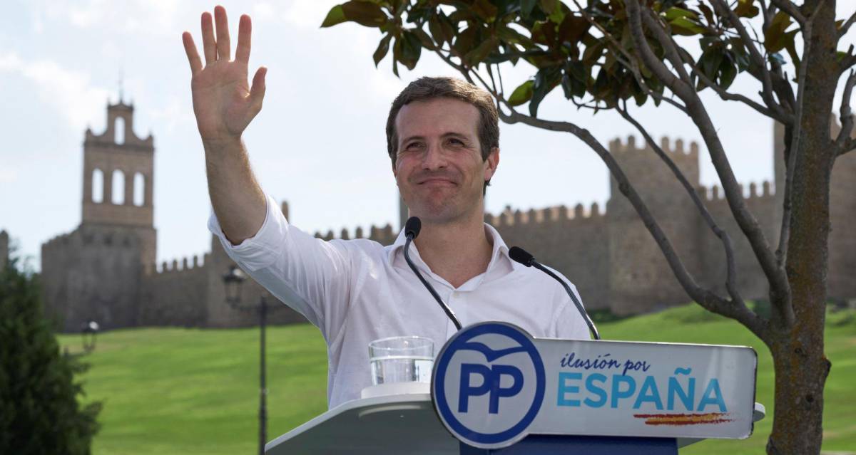 Pablo Casado, durante el acto celebrado en Ávila.