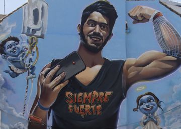 Un enorme mural en homenaje a Pablo Ráez, el joven que consiguió que aumentaran las donaciones de médula