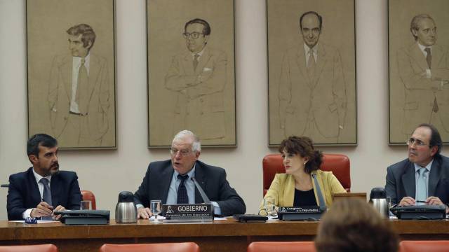 Josep Borrell, en el Congreso.