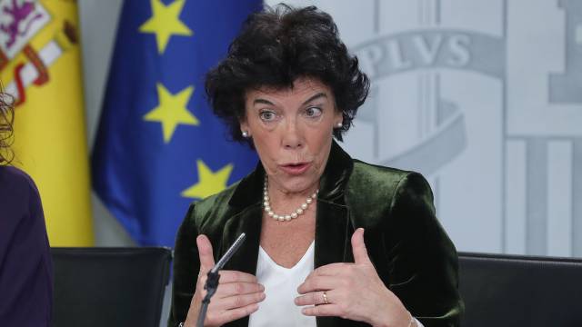 Isabel Celaá, portavoz del Gobierno y ministra de Educación.