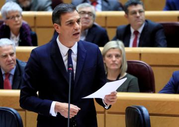 El presidente del Gobierno, durante la sesión de control al Gobierno.
