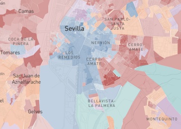 Así se votó en Andalucía: un mapa con cada vecindario