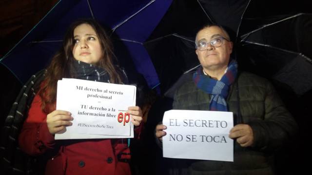 Los periodistas de EP y 'Diario de Mallorca'.