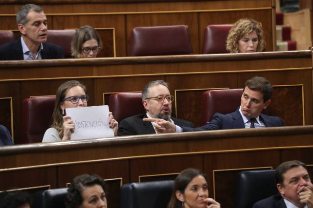 Albert Rivera, líder de Ciudadanos, en la sesión de control al Gobierno el pasado miércoles.