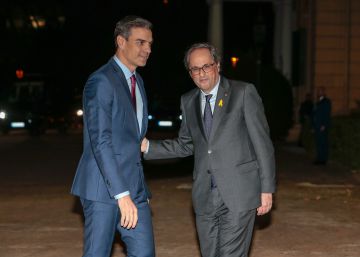 Torra entregó a Sánchez en Barcelona una propuesta negociadora con 21 puntos
