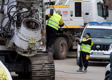 La perforadora que hará el túnel para rescatar a Julen llega a Totalán